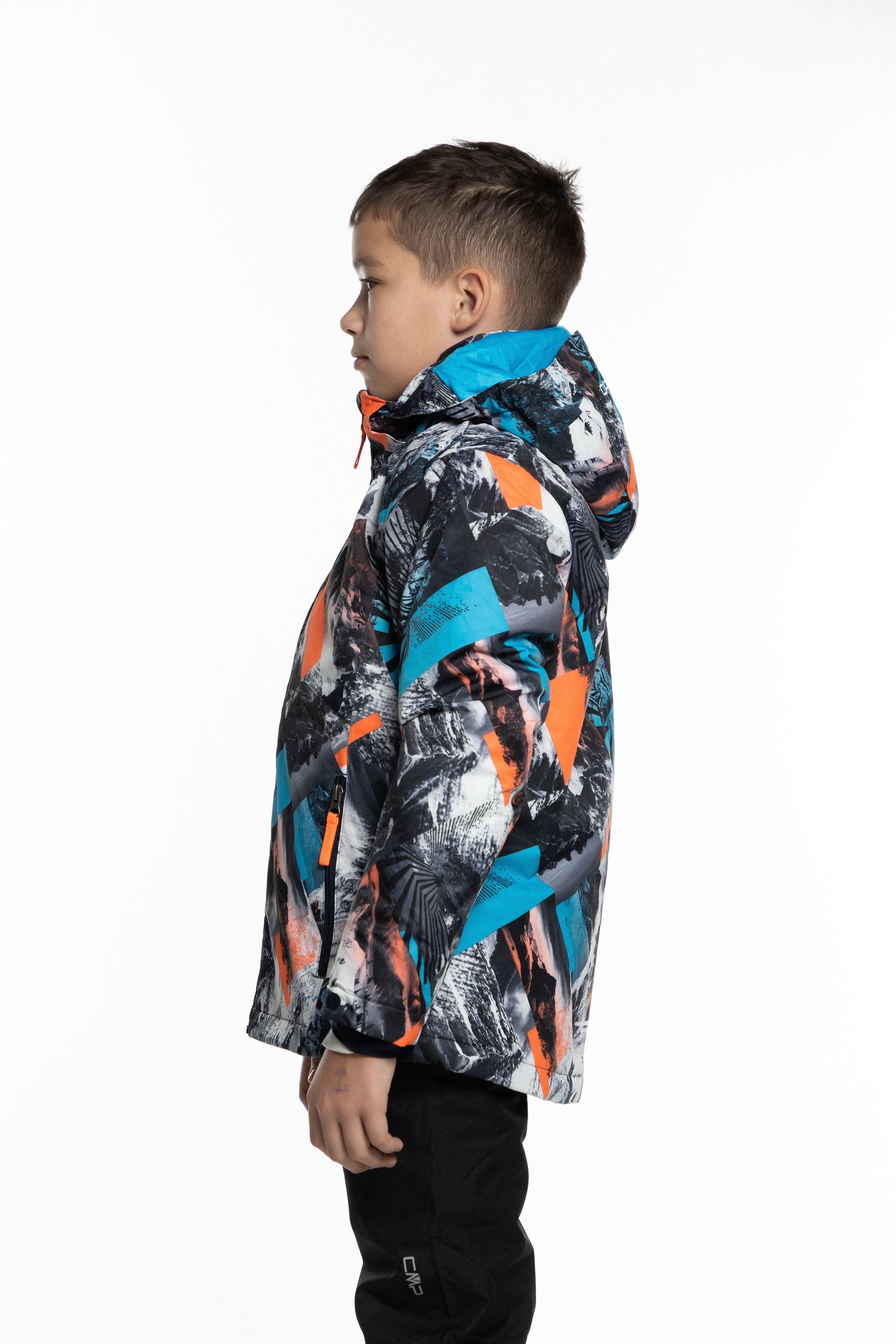 Куртка гірськолижна підліткова CMP KID JACKET SNAPS HOOD - Фото 2