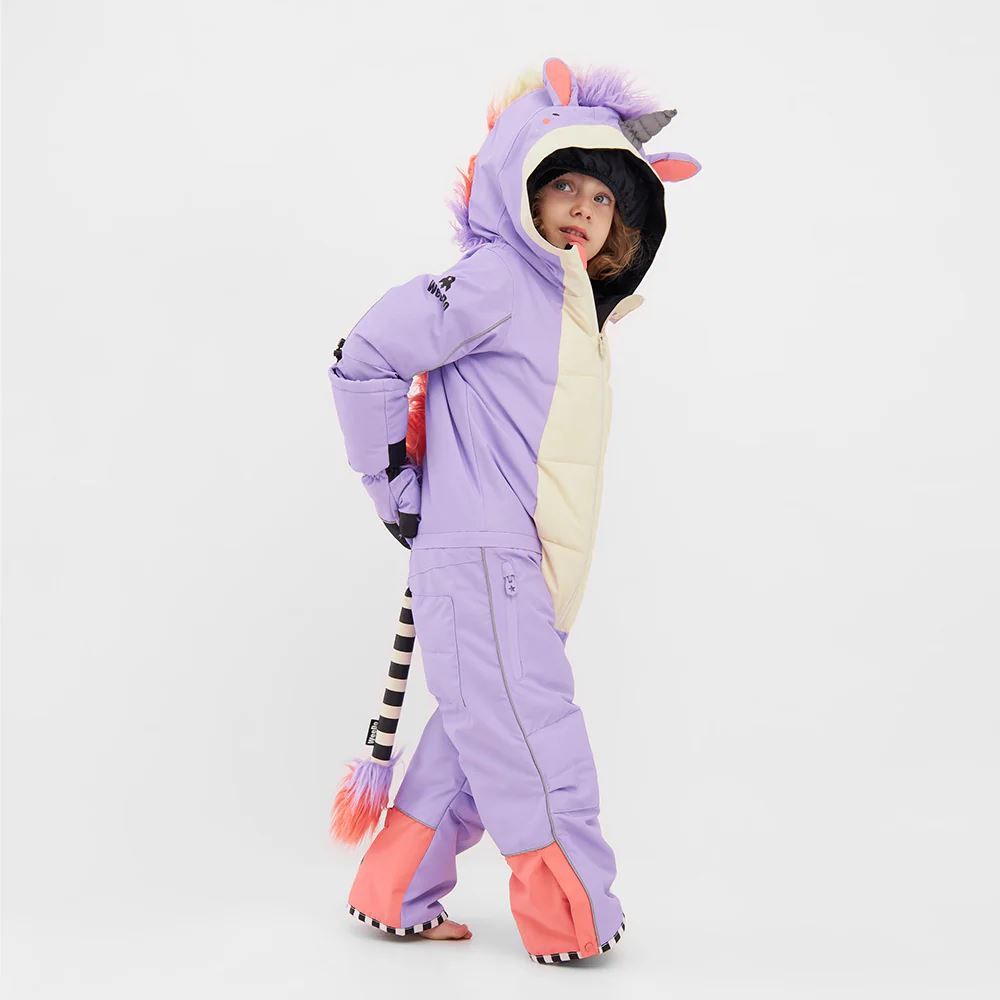 Комбінезон дитячий WeeDo UNIDO Lila Unicorn Snowsuit - Фото 3